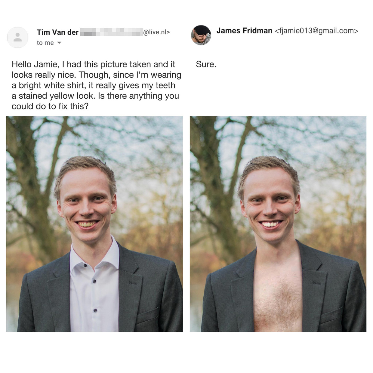 james fridman trolls with photoshop